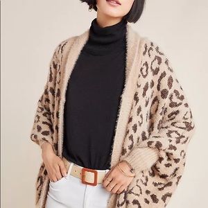 Anthropologie Louise Leopard Wrap (One Size)